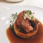 Roast Beef and Yorkshire pudding appetizer