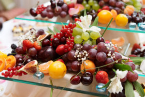 Fruits on banquet table